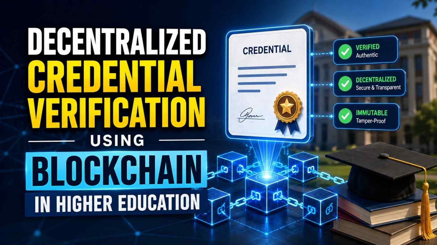Decentralized Credential Verification Using Blockchain in Higher Education