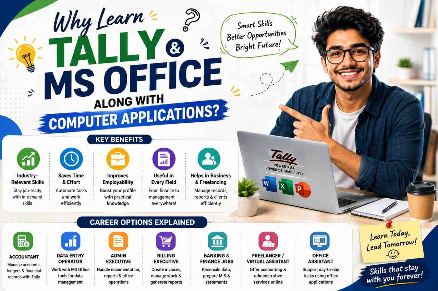Why Learn Tally and MS Office Along with Computer Applications? Career Options Explained